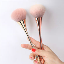 Load image into Gallery viewer, Large Rose Gold Powder Blush Brush Professional Cosmetic Brushes Set