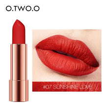Load image into Gallery viewer, O.TWO.O Matte Lipstick Nude Brown Red Lips Makeup Velvet Silky Smooth Texture