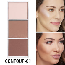 Load image into Gallery viewer, SACE LADY 4 Colors Highlighter Palette Makeup Face Contour Powder Bronzer