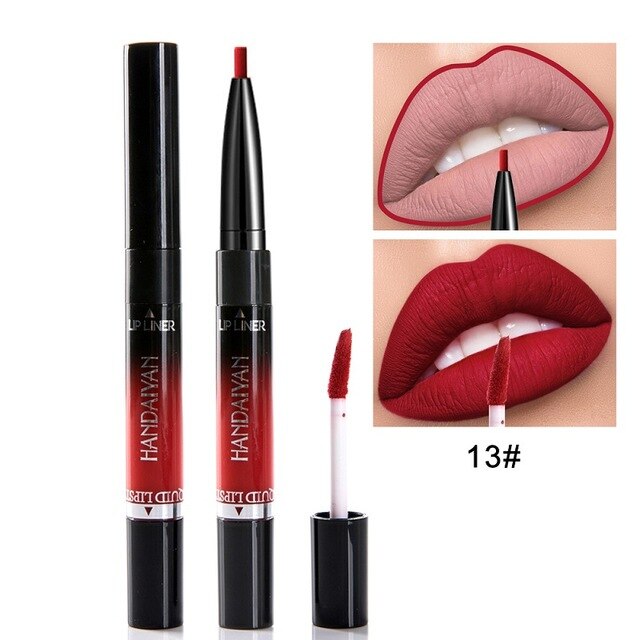 HANDAIYAN 2 In 1 Lip Liner Pencil Lipstick