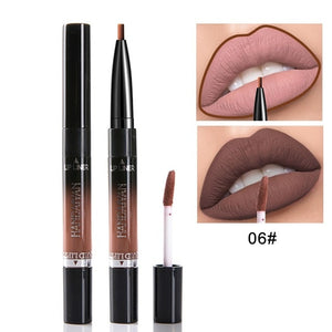 HANDAIYAN 2 In 1 Lip Liner Pencil Lipstick