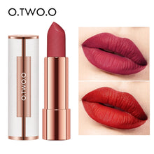 Load image into Gallery viewer, O.TWO.O Matte Lipstick Nude Brown Red Lips Makeup Velvet Silky Smooth Texture
