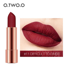 Load image into Gallery viewer, O.TWO.O Matte Lipstick Nude Brown Red Lips Makeup Velvet Silky Smooth Texture
