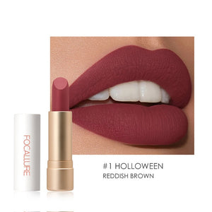 FOCALLURE Waterproof Matte Lipstick Nude Velvet Lip