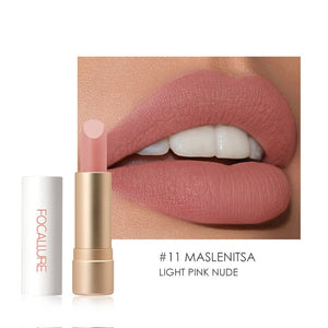 FOCALLURE Waterproof Matte Lipstick Nude Velvet Lip