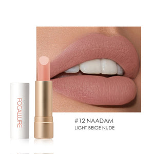 FOCALLURE Waterproof Matte Lipstick Nude Velvet Lip