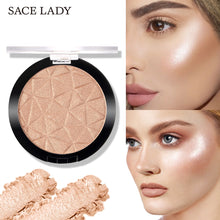 Load image into Gallery viewer, SACE LADY 6 Color Highlighter Powder Glitter Palette
