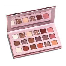 Load image into Gallery viewer, 18 Colors Rose Red Pearlescent Matte Eye Shadow Pallete
