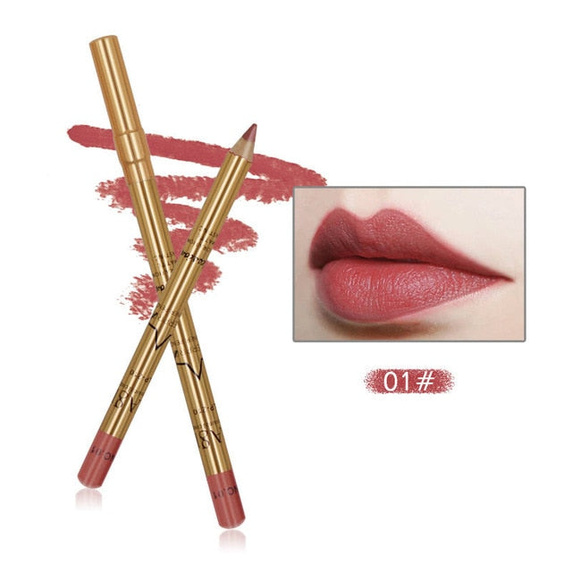 New 8 Colors Professional Lipliner Pencil Long Lasting